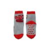 Non-slip children's ankle socks - Verdák - plush - gray - 31-34