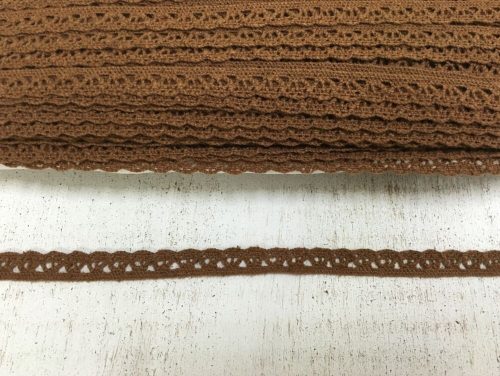Brown cotton lace 1cm*20 meters