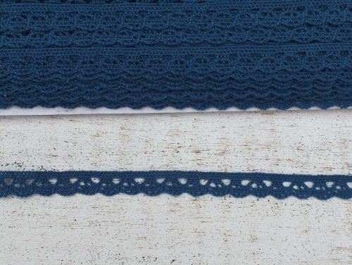 Dark blue Cotton lace 91.4m