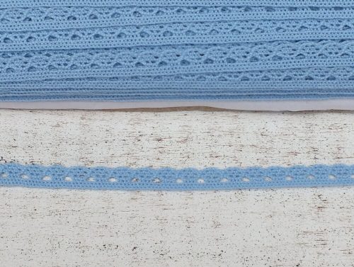 Light blue Cotton lace 20m