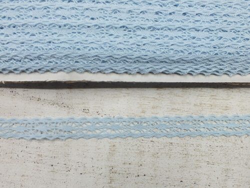 Baby blue cotton lace - 1.5cm*20m