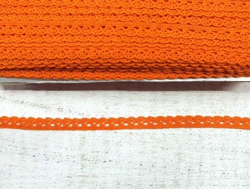 Orange cotton lace 1cm*20 meters