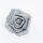  Błyszcząca szara piankowa róża 7 cm