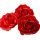Czerwona róża piankowa z proszkiem mikowym 5-6 cm