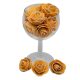 Sparkling 3 cm caramel foam rose