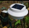 Solar-powered 3-LED outdoor lamp