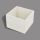 Decorative box white cube 16 cm
