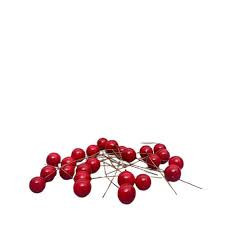 Wire berries red 24 pcs