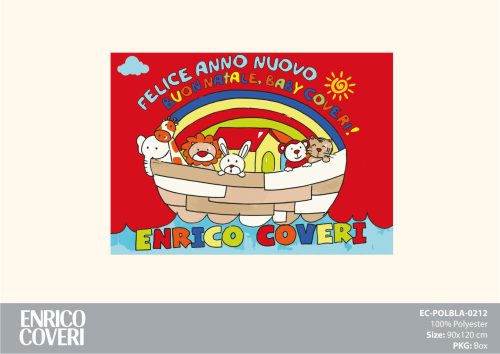 Enrico Coveri baba polár takaró - 90 x 120 cm - piros