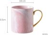 Kubek ceramiczny AVLUZ (różowy marmur)