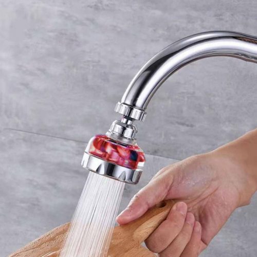 BLux Water-saving faucet head for sink, short, red color