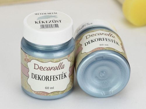 Decorolla Seidenmetallic-Dekorfarbe 60 ml Blausilber