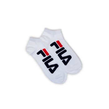   Fila unisex feliratos titokzokni - 2 pár/csomag - pamut titokzokni - fehér - 43-46