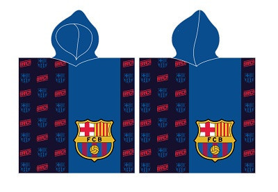 FC Barcelona 100% cotton poncho - 60x120 cm