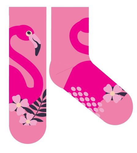 Flamingo non-slip thermal plush normal socks for children