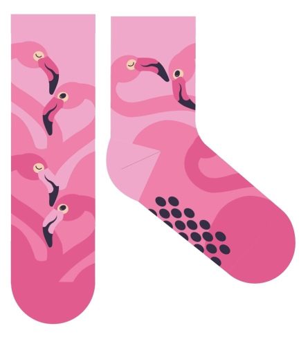 Flamingo non-slip thermal plush normal socks for children