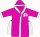 Children's robe - microfiber hooded - Ice Magic 110-116 - Pink-white