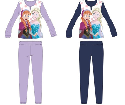 Disney Frozen cotton jersey children's pajamas - light purple - 122