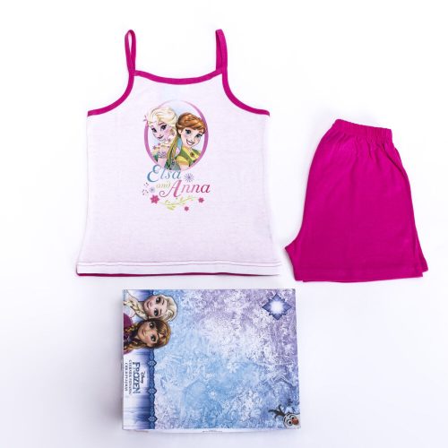 Baumwollpyjama für Mädchen von Ice Magic – ärmelloser Pyjama – Sommerset – Rosa – 98
