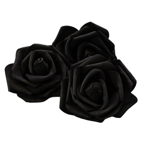 Róża piankowa czarna 7-8 cm