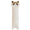 Long cat - long plush cat, white with brown head (70cm)