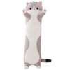 Długi kot - długi pluszowy kot, szary (70cm)