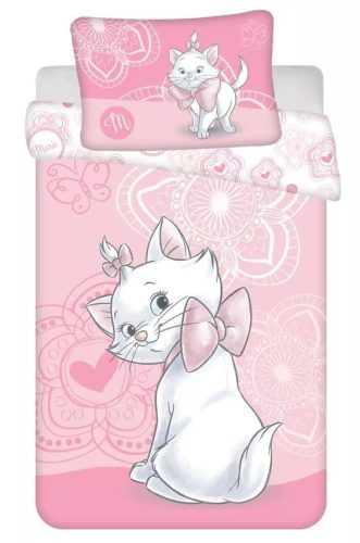 Disney Marie Cica Pink children's bed cover 100x135cm, 40x60 cm