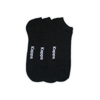 Kappa unisex pamut titokzokni - 3 pár/csomag - mercerizált titokzokni - fekete - 42-44   Kappa unisex pamut titokzokni - 3 pár/csomag - mercerizált titokzokni - fekete - 42-44