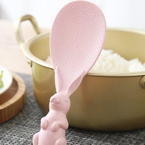 Non-stick rabbit-shaped spoon Pink