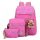 Zestaw plecaków Star w kolorze różowym