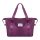 Foldable, expandable bag, waterproof handbag purple
