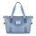 Faltbare, erweiterbare Tasche, wasserdichte Handtasche blau