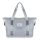 Foldable, double expandable bag, waterproof handbag gray
