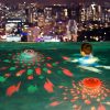 Floating LED pool lighting and bathtub light