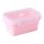 Zusammenklappbare Silikon-Lunchbox Pink