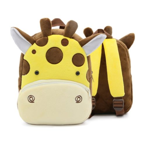Animal print plush backpack Giraffe