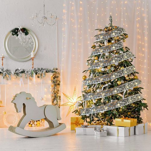 LED Christmas strip, Christmas tree decoration 3 m Silver