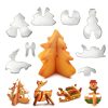 3D Christmas cookie cutter 8 pcs