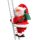 Idealna dekoracja światnika - Mikołaj wspinający się po drabinie z prezentami