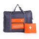 Hand luggage-sized, foldable bag, orange