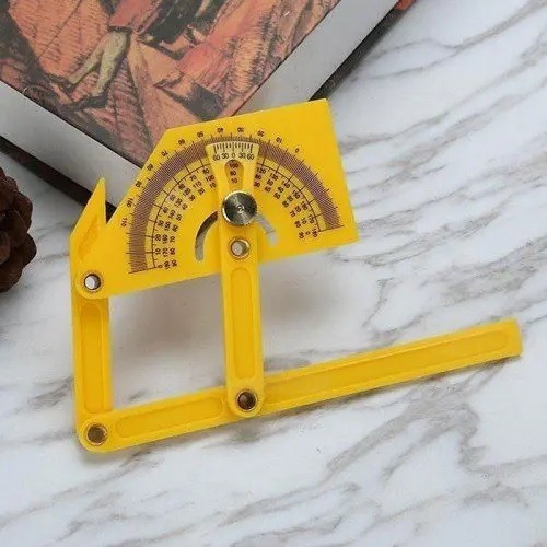 Professional protractor with ruler