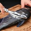 Fish scale peeling gift with tweezers