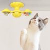 Jucărie pentru pisici cu moara de vânt cu pieptene pentru pisici