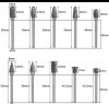 Profile milling drill bit set for metal (10 pcs.)