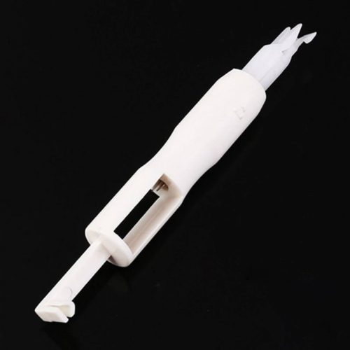 Automatic needle threader for sewing machines, white