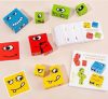 Puzzle cu emoji-uri pentru dezvoltare abibliotor, joc de dezvoltare logică