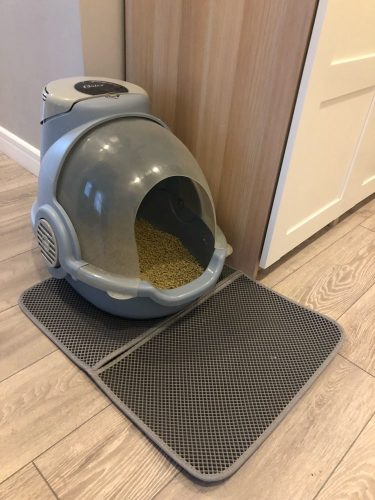 Double-layer cat mat, in front of cat litter or in a pet crate