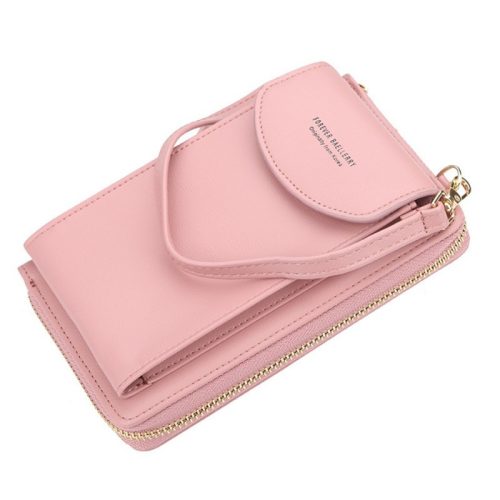Small women's bag, crossbody Pink