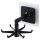 Self-adhesive wall hanger that can be rotated 360 degrees, black