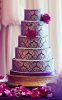 Cake decorating template, Flower pattern decorating stencil (4 pcs)